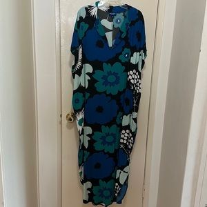 Marimekko For Target collared tunic, Black, Blue, White Women’s Small / Medium